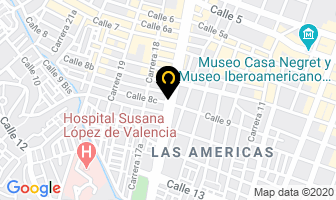 Mapa de Vidrios Y Aluminios Ulises en Popayán