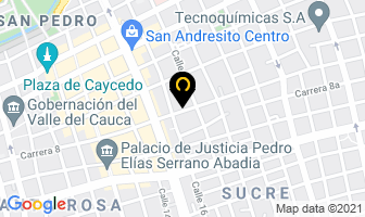 Mapa de Vidrios Y Molduras en Cali