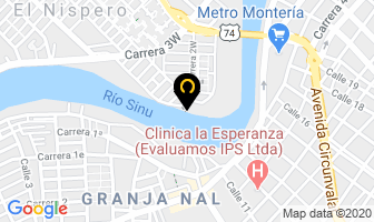 Mapa de Villa Campestre Rio Sinu en Montería