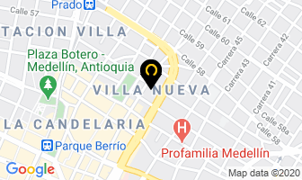 Mapa de Villa Nueva en Medellín