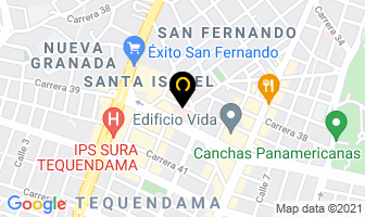 Mapa de Villegas Botero Juan Guillermo en Cali