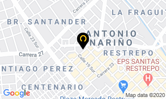 Mapa de Vinilos Y Telas Plásticas Ltda. en Bogotá D.C