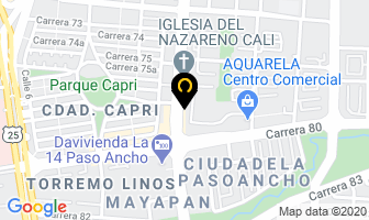 Mapa de Vip Peluquería en Cali