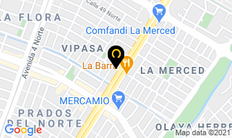 Mapa de Vip Store en Cali