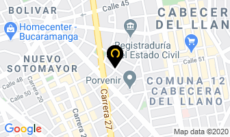Mapa de Vip Terapy en Bucaramanga