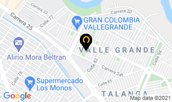 Mapa de Virtual Grafic en Cali