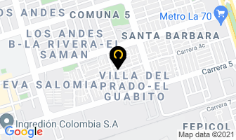 Mapa de Virtual Net en Cali