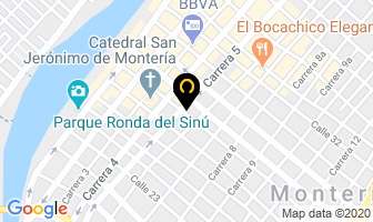 Mapa de Visión Agencia Comercial en Montería
