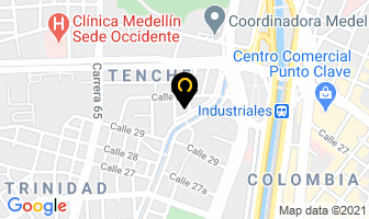 Mapa de Visualgraf en Medellín