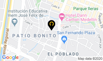 Mapa de Vitral Textil S.a. en Medellín
