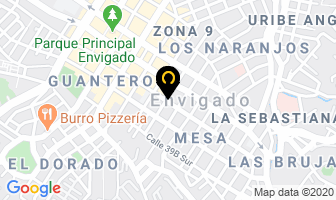 Mapa de Vitrales Andrès Bernal en Medellín