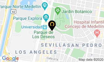 Mapa de Vitrales Germán Arcila en Medellín