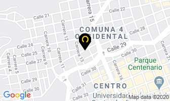 Mapa de Vitrialuminios Bedoya en Bucaramanga