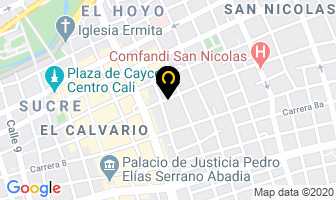 Mapa de Vitrinas Alumivic en Cali