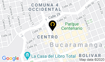 Mapa de Vitrinas Rg en Bucaramanga