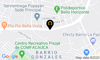 Mapa de Viva Casa Popayan en Popayán
