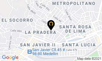 Mapa de Vive Spa en Medellín