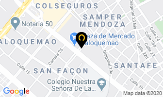 Mapa de Vivero Budapest en Bogotá D.C