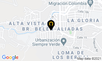 Mapa de Vivero Gualanday en Medellín