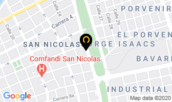 Mapa de Vs Construcciones Livianas en Cali