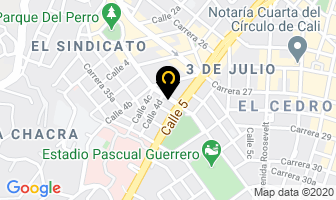 Mapa de Web-alacarta.com en Cali