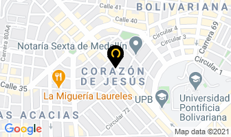 Mapa de Wing Zone Colombia en Medellín