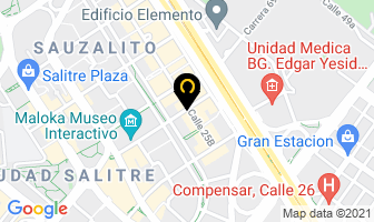 Mapa de X-ware Ltda en Bogotá D.C