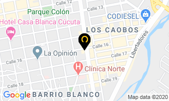 Mapa de Yanes Infante Jorge Lizardo en Cúcuta
