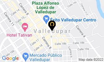 Mapa de Yaneth Santiago Moscote en Valledupar