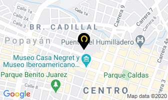 Mapa de Yanza Hurtado Jeanette en Popayán