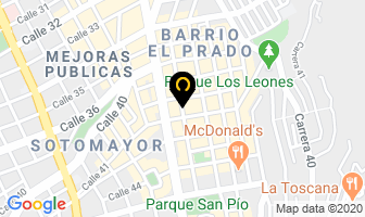 Mapa de Yoga Inbound en Bucaramanga
