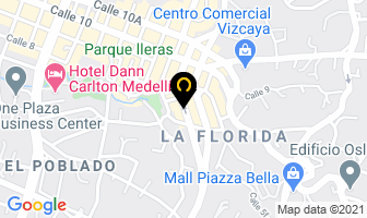 Mapa de Yoga Para Ti en Medellín
