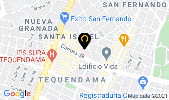 Mapa de Zapata Hugo en Cali