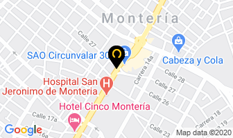 Mapa de Zárate Ortiz Catalina en Montería