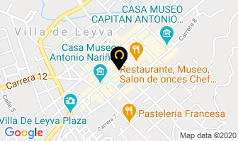 Mapa de Zarina Restaurante en Villa de Leyva