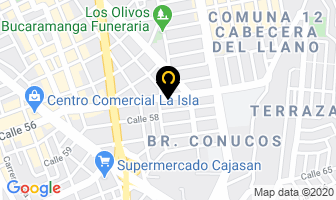 Mapa de Zirus Pizza en Bucaramanga