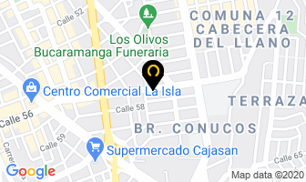 Mapa de Ziru´s Pizza en Bucaramanga