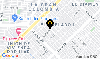 Mapa de Zona Ambiental Ltda. en Cali