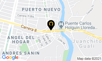 Mapa de Zona D Y P en Cali