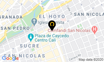 Mapa de Zona Deportiva en Cali