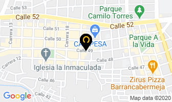 Mapa de Zona Deportiva en Barrancabermeja