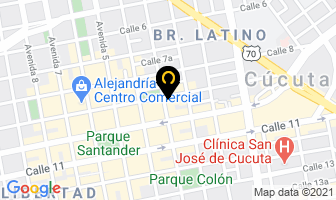 Mapa de Zona Deportiva Store en Cúcuta