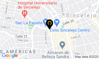 Mapa de Zona Franca en Sincelejo