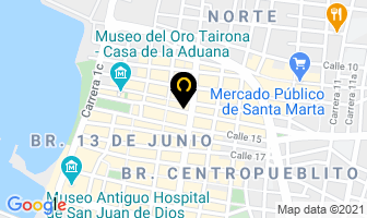Mapa de Zona Franca en Santa Marta