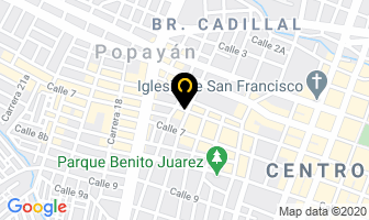 Mapa de Zona Gráfica Publicidad en Popayán
