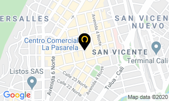 Mapa de Zona Pc Tecnology en Cali