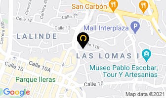 Mapa de Zona Rosa Rooms en Medellín