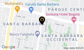 Mapa de Zona Thai en Bogotá D.C