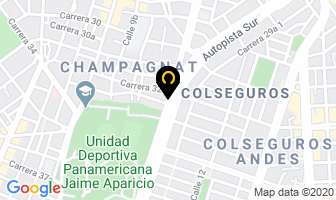 Mapa de Zoo Mascotas en Cali