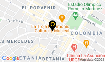 Mapa de Zoocriadero Las Trinitarias en Barranquilla